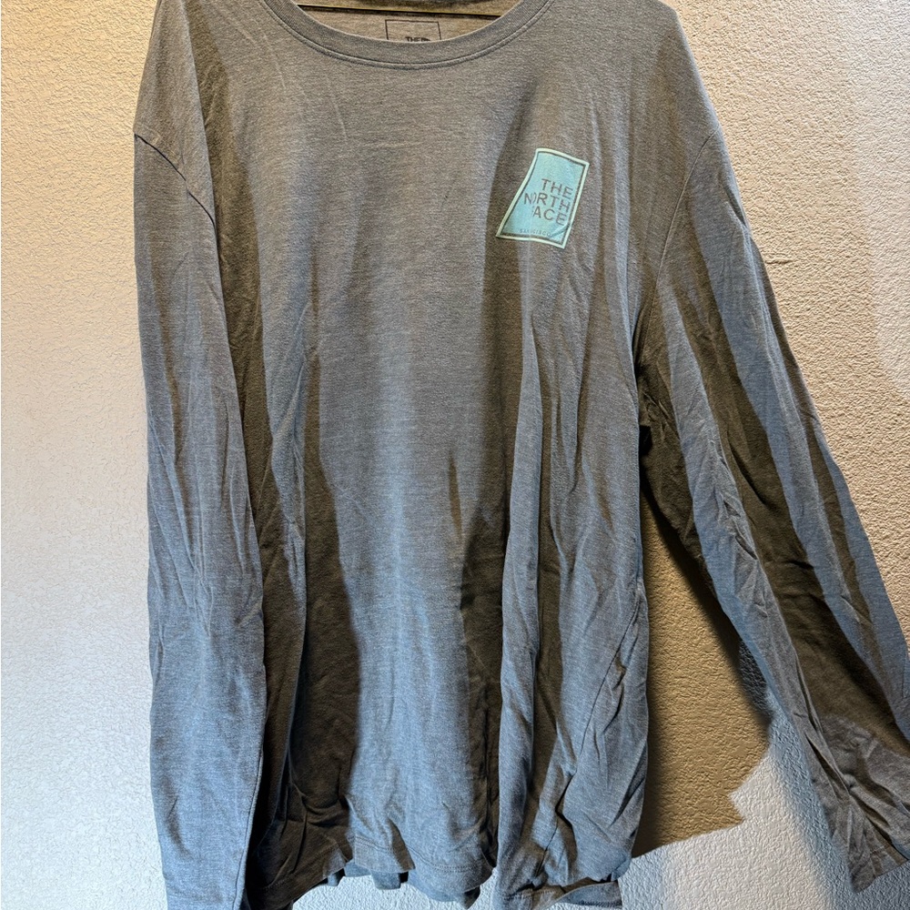The North Face Heather Gray Long Sleeve Tee